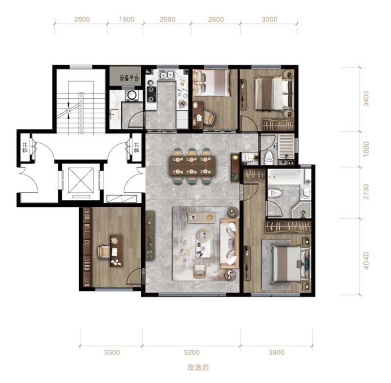 四居[2]丨查看更多楼盘户型【在售信息】融创东环御潮府,在售小高层