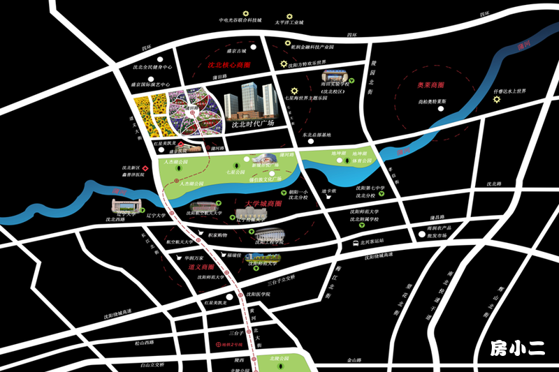 沈北时代广场项目区位图