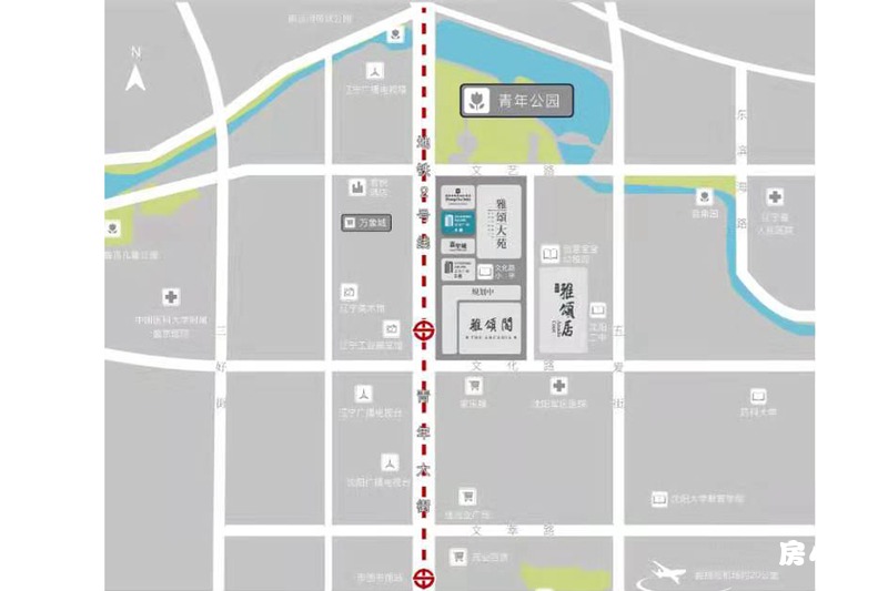 沈阳嘉里中心企业广场项目区位图