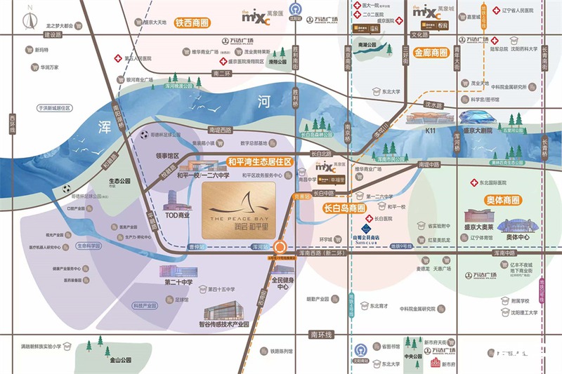 润启·和平里区位图