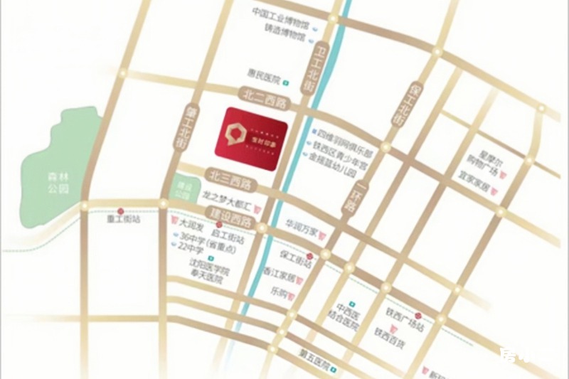 宝时印象区位图