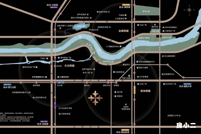 中海·盛京玖章区位图