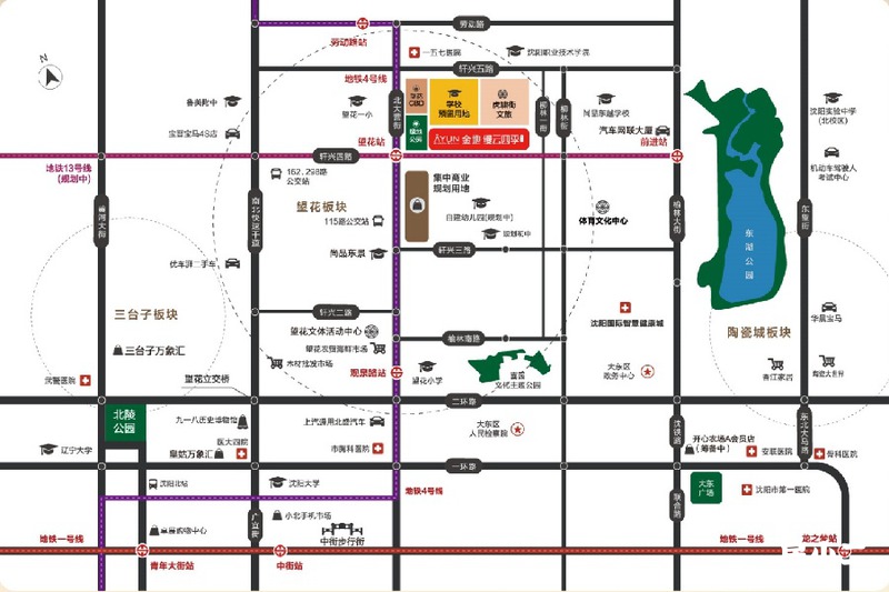 金地可城·缦云四季区位图