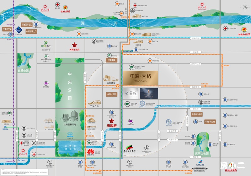 中海青云筑区位图