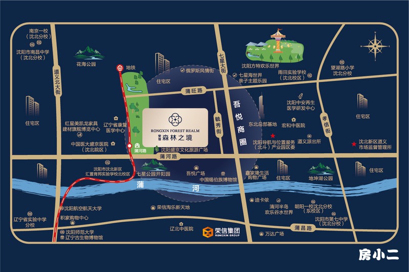 荣信森林之境区位图