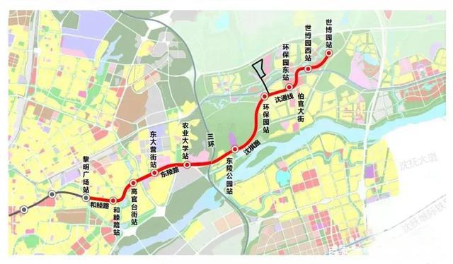 瀋陽地鐵1號線東延線更改方案,看看路線怎麼走