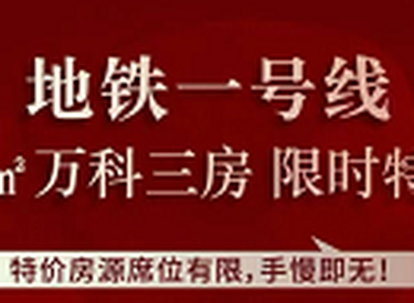 中旅万科城・東樾｜地铁 1 号线旁，73 万起抢万科精装三房！